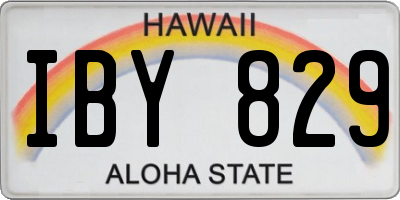 HI license plate IBY829