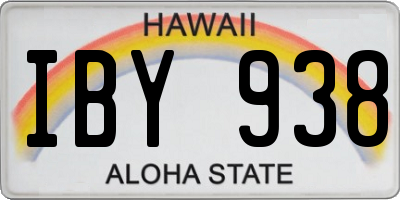 HI license plate IBY938