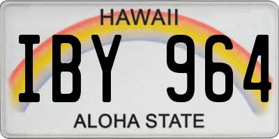 HI license plate IBY964