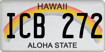 HI license plate ICB272