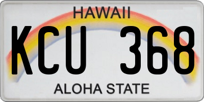 HI license plate KCU368