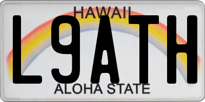 HI license plate L9ATH