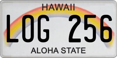 HI license plate LOG256