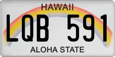 HI license plate LQB591