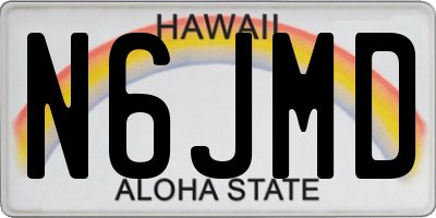 HI license plate N6JMD