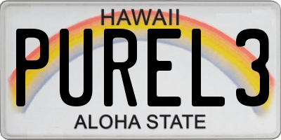 HI license plate PUREL3