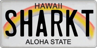 HI license plate SHARKT