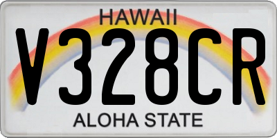 HI license plate V328CR