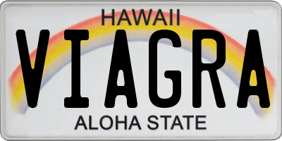 HI license plate VIAGRA