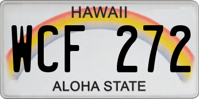 HI license plate WCF272