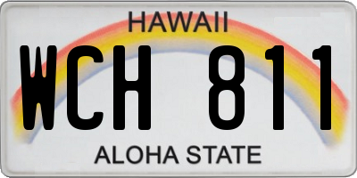 HI license plate WCH811