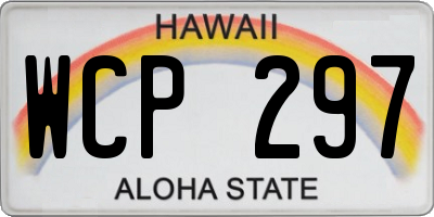 HI license plate WCP297