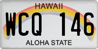 HI license plate WCQ146