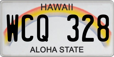 HI license plate WCQ328