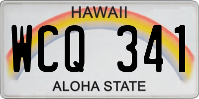 HI license plate WCQ341
