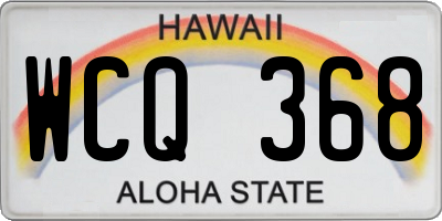 HI license plate WCQ368