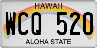 HI license plate WCQ520