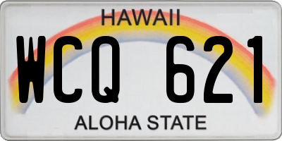 HI license plate WCQ621