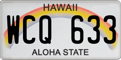 HI license plate WCQ633