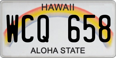HI license plate WCQ658