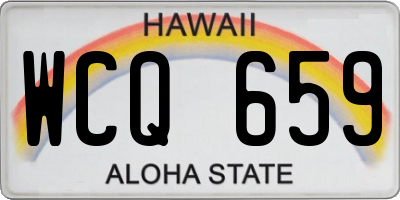 HI license plate WCQ659