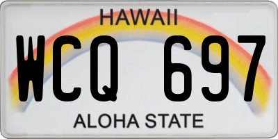 HI license plate WCQ697