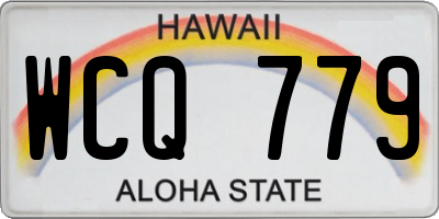 HI license plate WCQ779