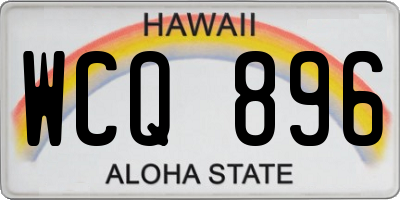 HI license plate WCQ896