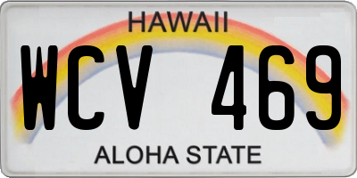 HI license plate WCV469