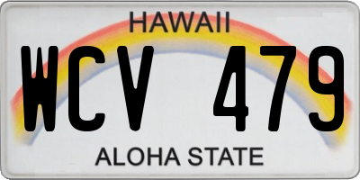 HI license plate WCV479