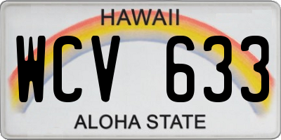 HI license plate WCV633
