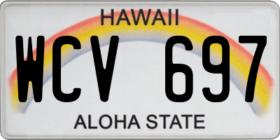 HI license plate WCV697