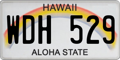 HI license plate WDH529