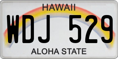 HI license plate WDJ529