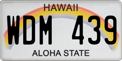 HI license plate WDM439