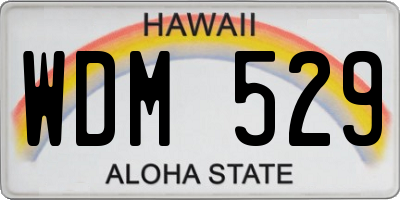 HI license plate WDM529