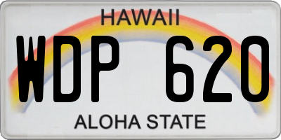 HI license plate WDP620