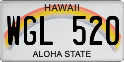 HI license plate WGL520