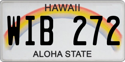 HI license plate WIB272