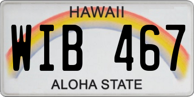 HI license plate WIB467