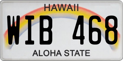 HI license plate WIB468