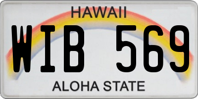 HI license plate WIB569