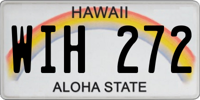 HI license plate WIH272