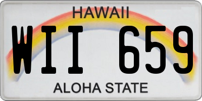 HI license plate WII659