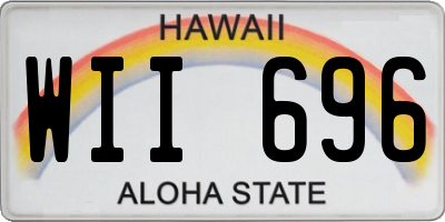 HI license plate WII696