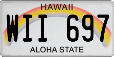 HI license plate WII697