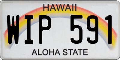HI license plate WIP591