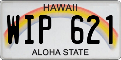 HI license plate WIP621