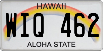 HI license plate WIQ462