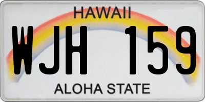 HI license plate WJH159